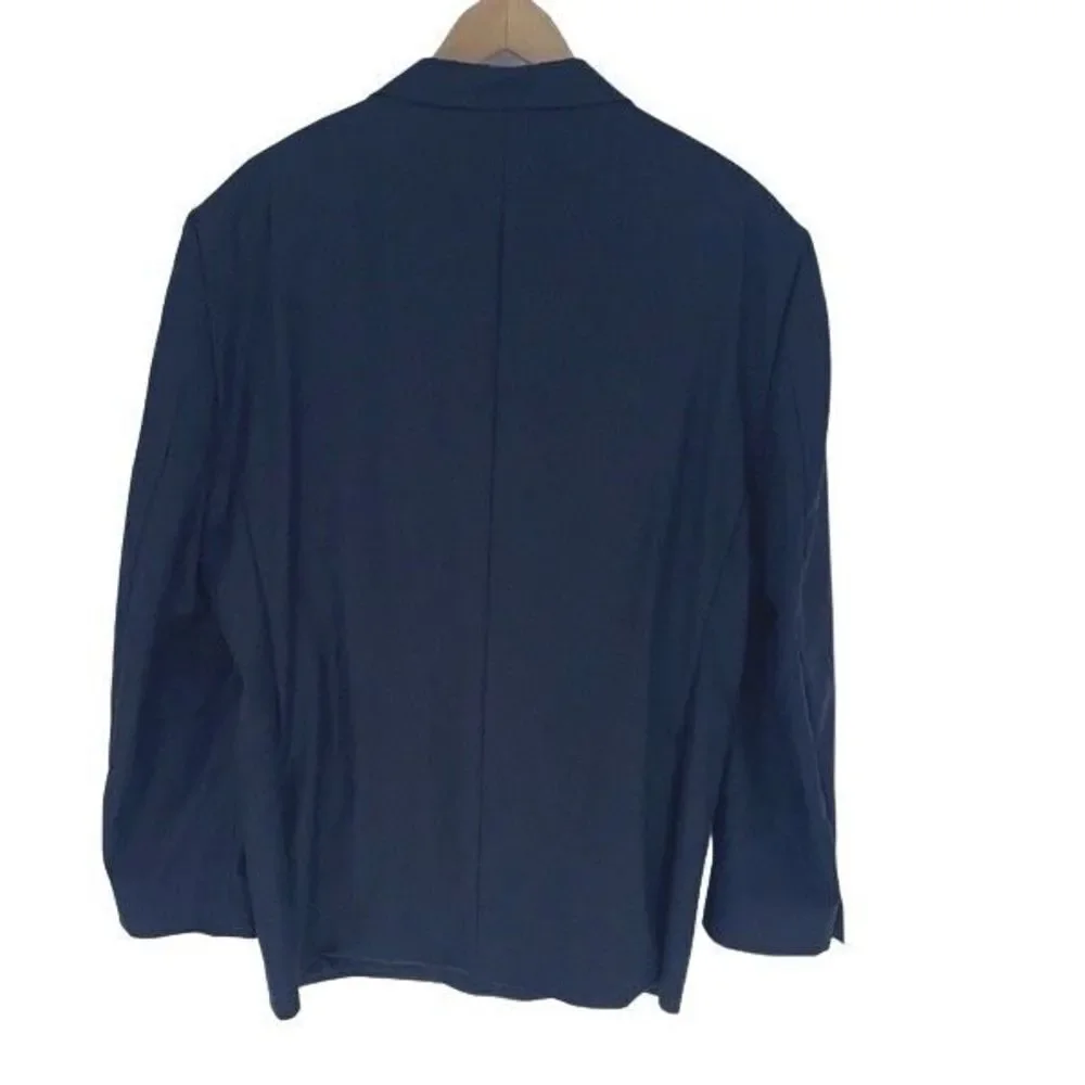 Jos.‎ A. Bank Men's Single Breasted  Coat Chelsea Wool Traveler TF Navy Size 48L